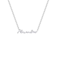 Strieborný náhrdelník s menom Amiel