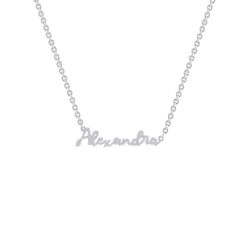 Strieborný náhrdelník s menom Amiel