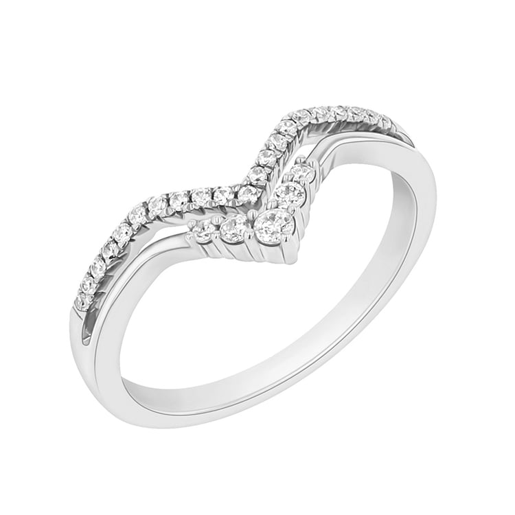 Vykrojená obrúčka so syntetickými diamantmi zo zlata 92017