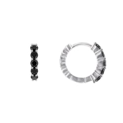 Náušnice s čiernymi diamantmi Laios