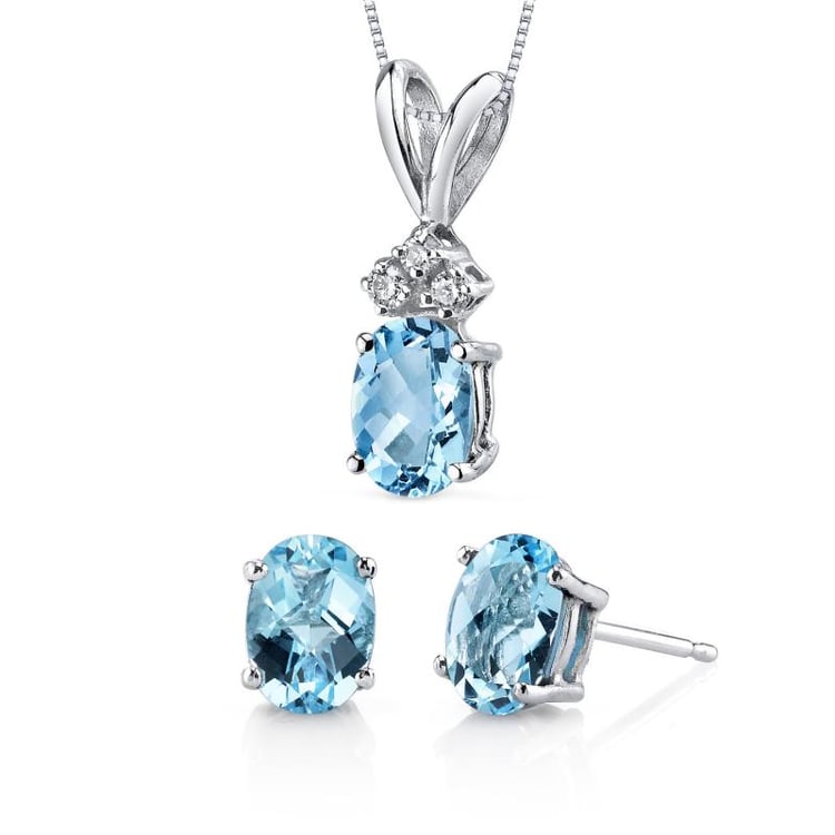 Zlatá topásová kolekcia šperkov