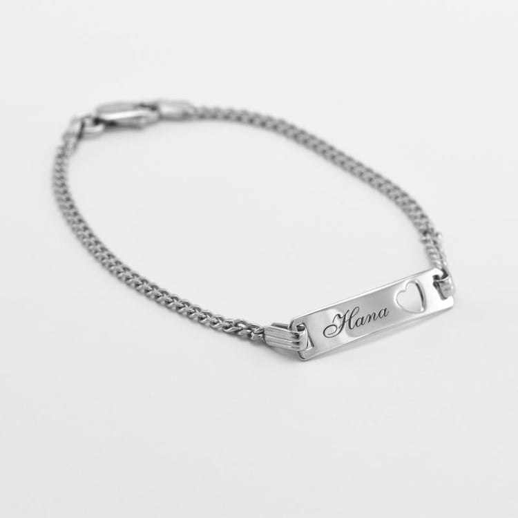 Detský náramok zo striebra s gravírom pre dievčatko 45938