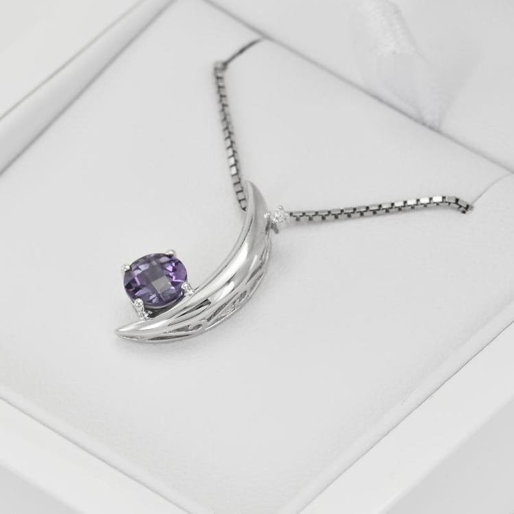 Strieborný mesiac s alexandritom 36103