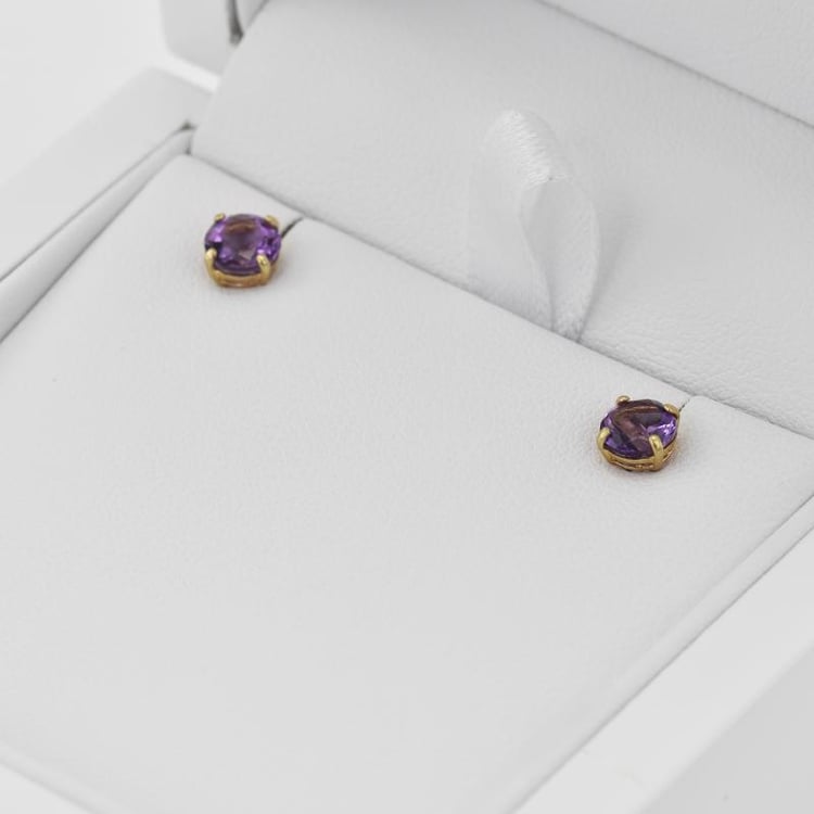 Náušnice s ametystmi 55327