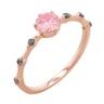 Zásnubný prsteň s certifikovaným fancy pink lab-grown diamantom Jelena