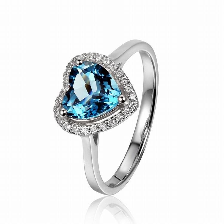 Zlatý prsteň s topásem 4757