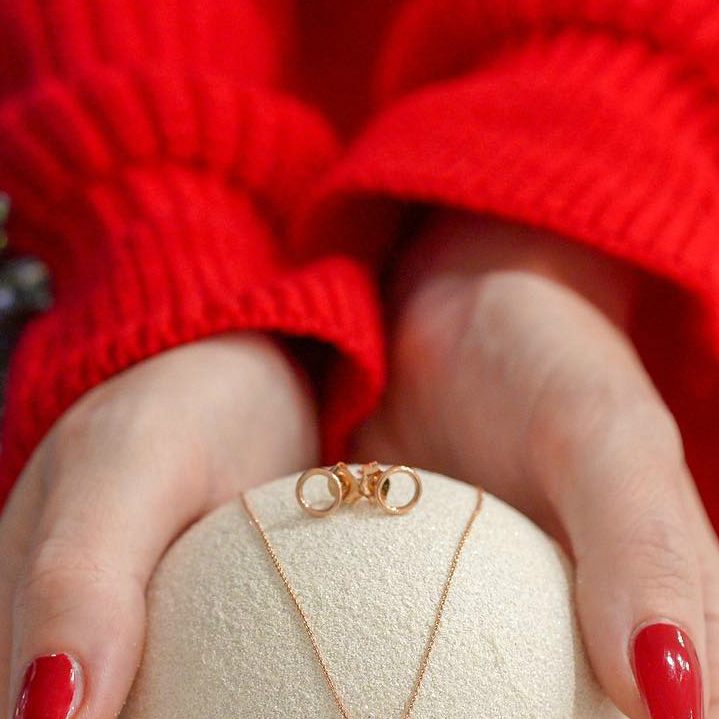 Strieborné napichovacie karma náušnice Elina 102618