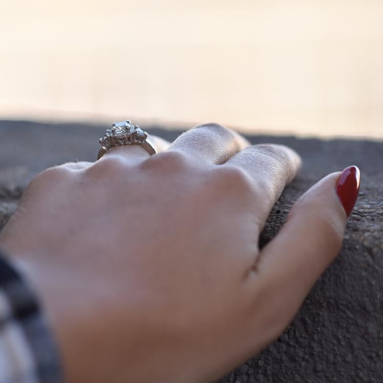 Diamantový prsteň z platiny 35451