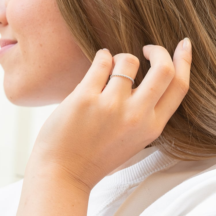 Minimalistický guličkový prsteň Zakir 144163