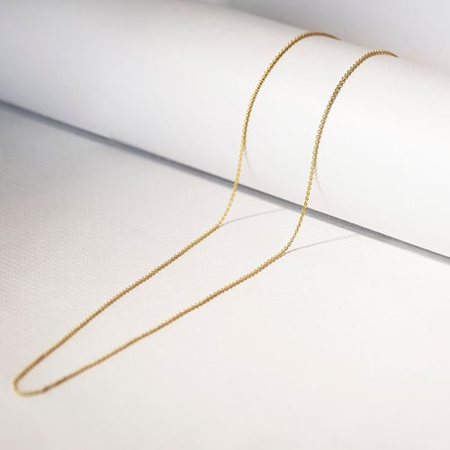 Ankr retiazka 45-50 cm z pozlateného striebra