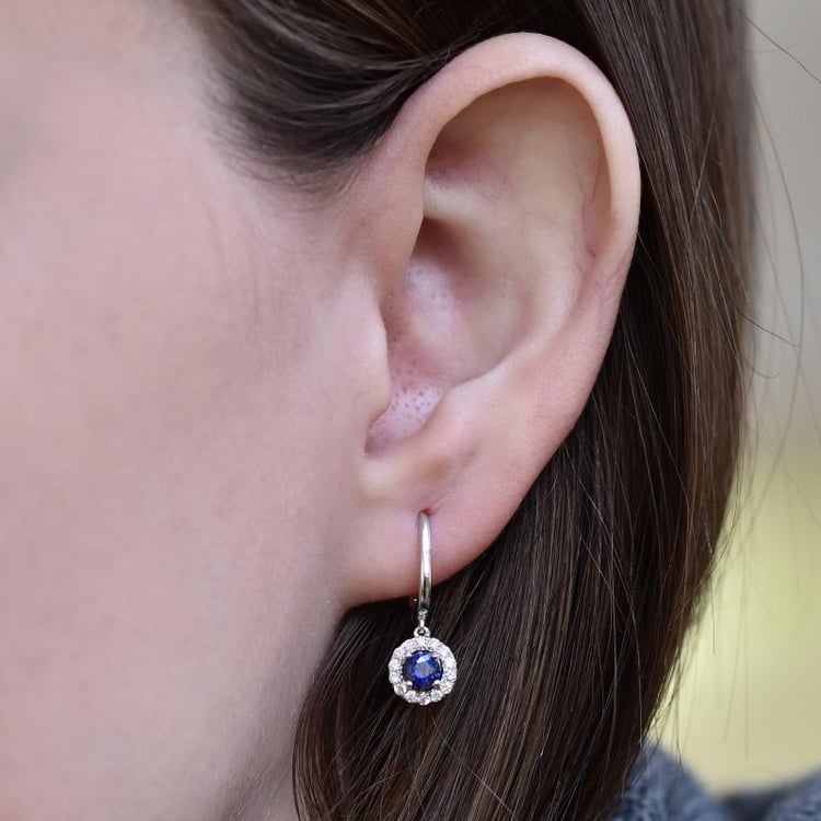 Zafírové náušnice 28798