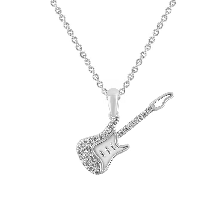 Zlatý prívesok s lab-grown diamantom v tvare gitary 163427