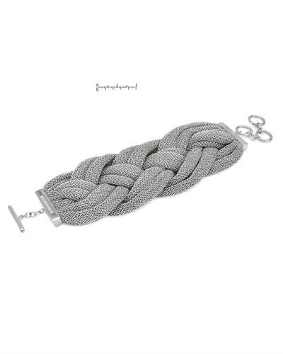 Hrubý strieborný náramok 1087