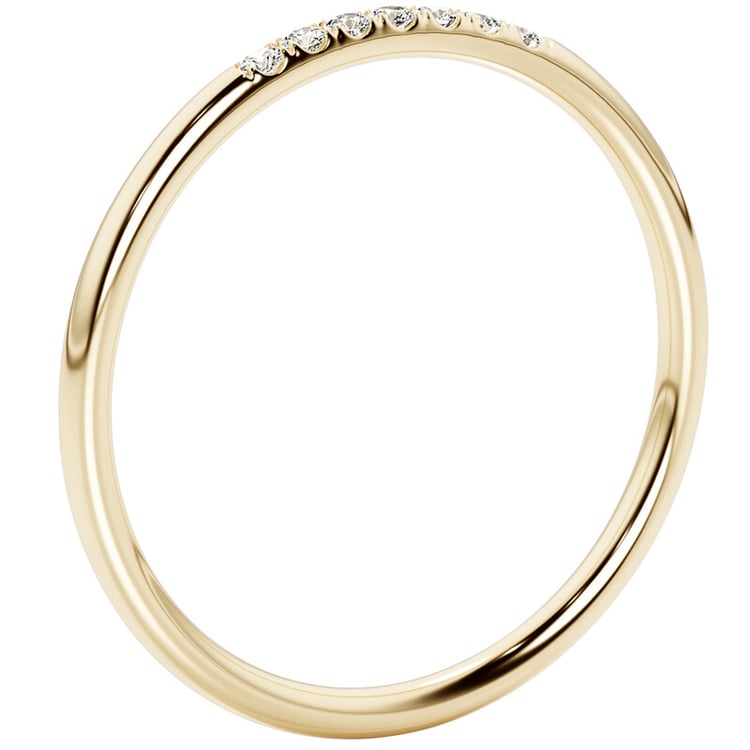 Strieborný prsteň s radom lab-grown diamantov Hedy 138554