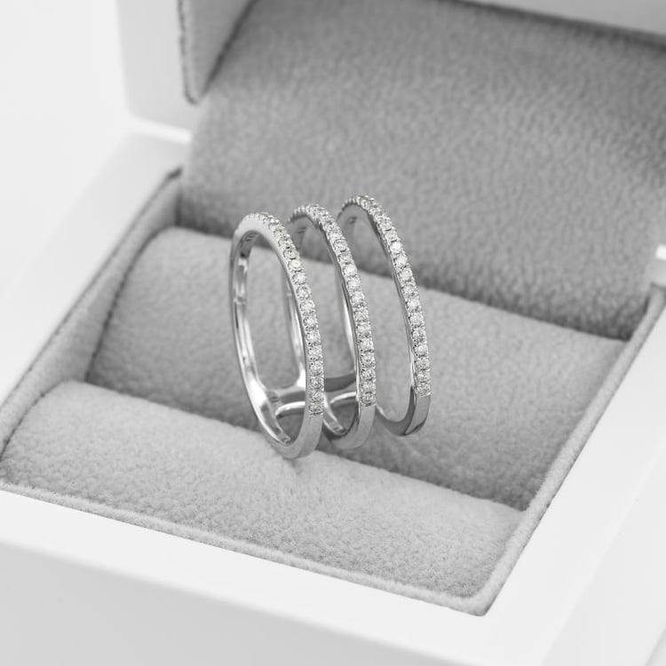 Trojitý eternity prsteň zo zlata 49758