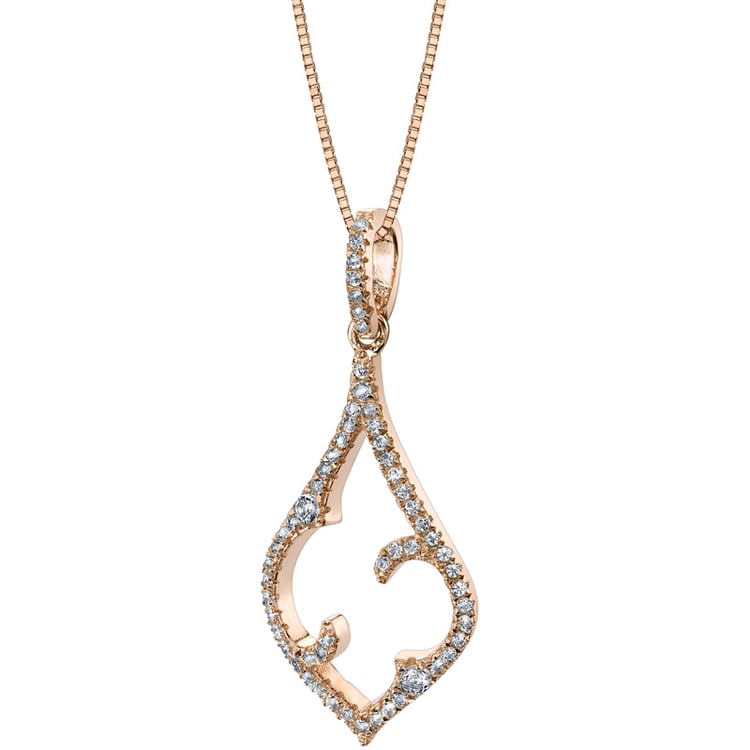 Topásový pozlátený náhrdelník zo striebra Vilu