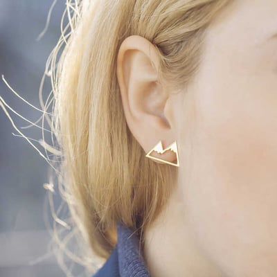 Pozlátené náušnice 