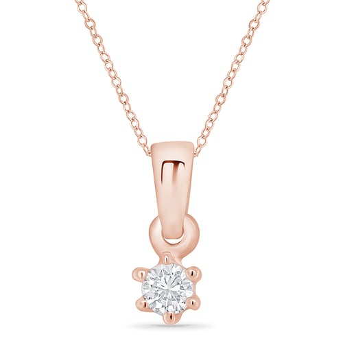 Prívesok s výberom karátovej váhy lab-grown diamantu Aliva