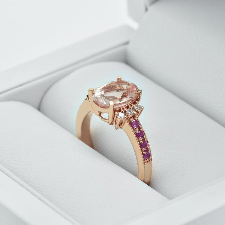 Morganitový prsteň Hanih 9942