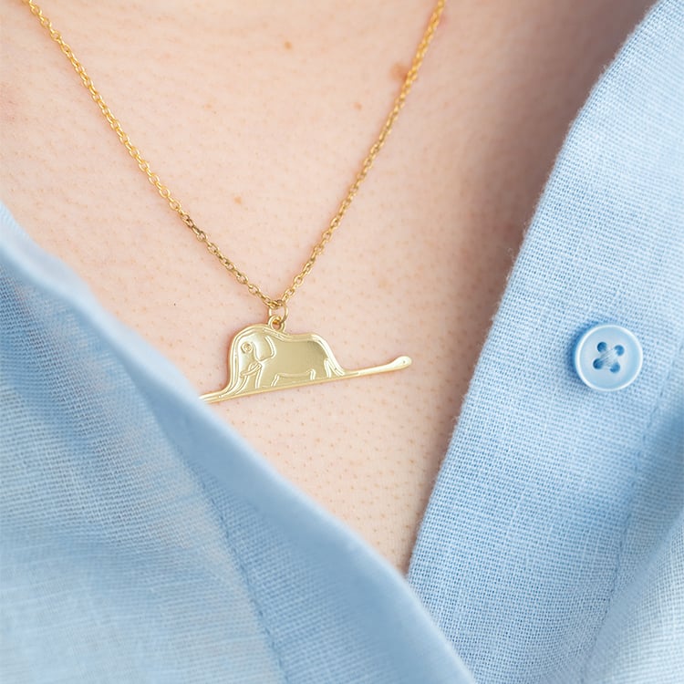 Prívesok Malý princ so slonom a gravírom 125166