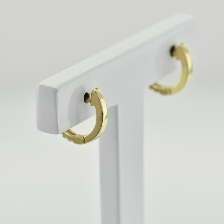 Strieborné kruhové náušnice s lab-grown diamantmi Carolin 104008