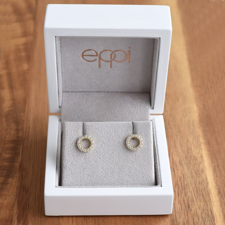 Diamantové karma náušnice Leonna 85929