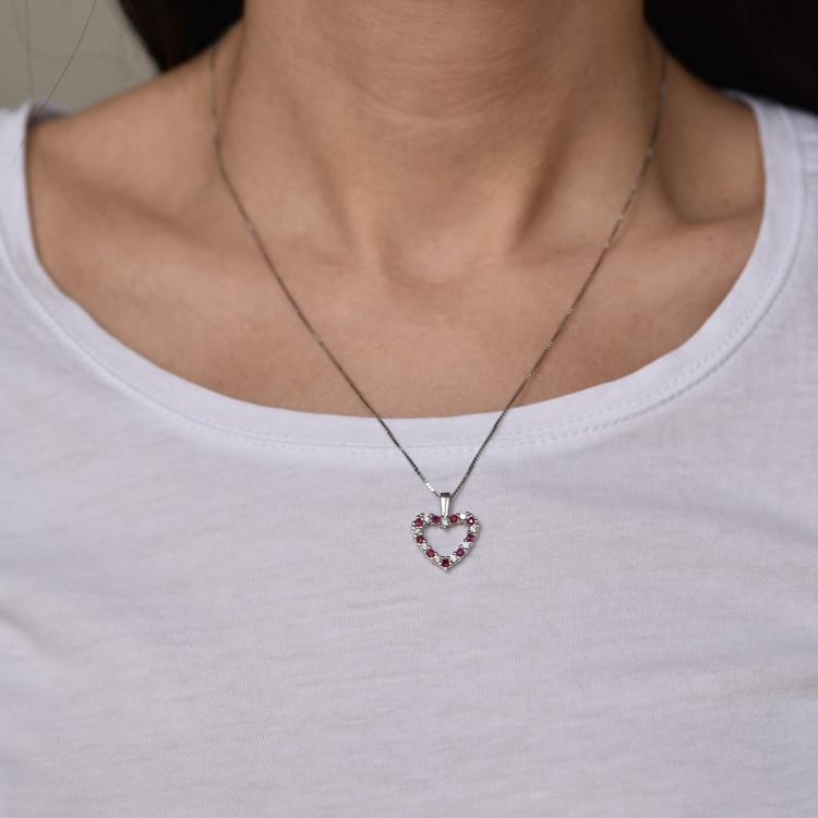 Zlatý náhrdelník srdce 2719