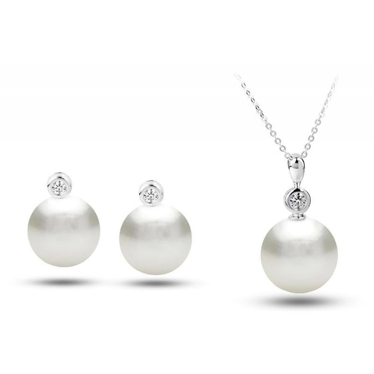 Perlová kolekcia z bieleho zlata Durina 24719