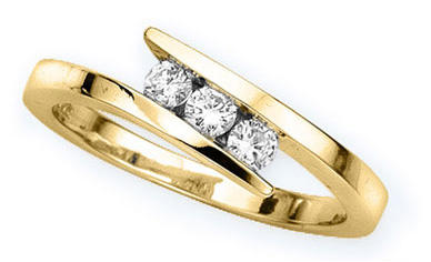 Zásnubný prsteň s diamantmi 53345