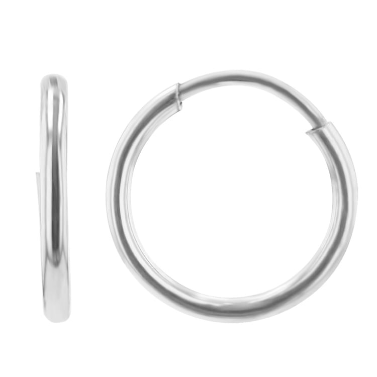 Kruhové strieborné náušnice