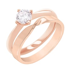 Set prsteňov s možnosťou výberu diamantu Lazane