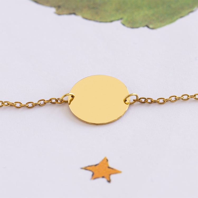 Strieborný náramok s gravírom baránka Malý princ 144262