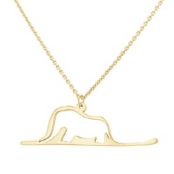 Strieborný vykrojený prívesok so slonem Malý princ