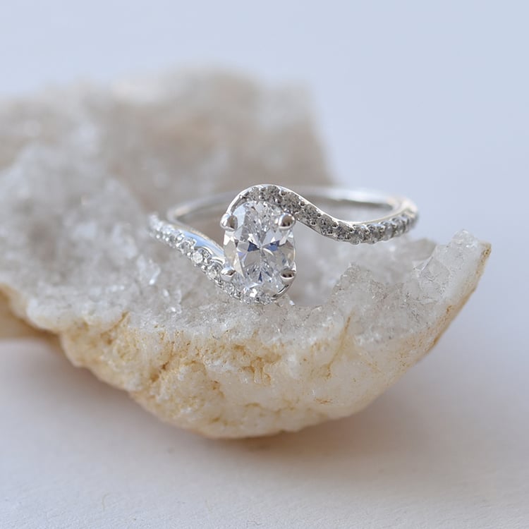 Moissanitový prsteň 66229