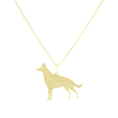 Prívesok v tvare psa s gravírom German Shepherd