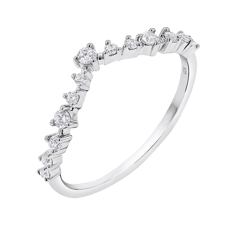 Vykrojený eternity prsteň s lab-grown diamantmi Donnie 140824