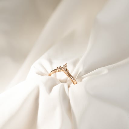 Vykrojená obrúčka s diamantmi Colette