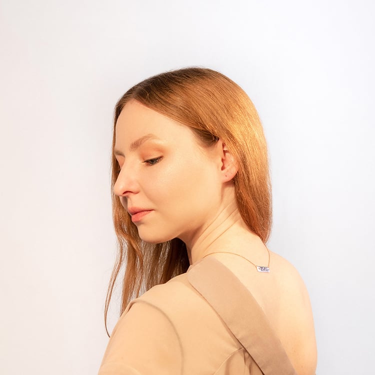 Set strieborného prívesku a náhrdelníka pre dvoch Aubrey 99700