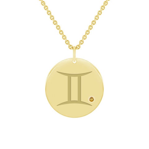 Zlatý prívesok Blíženci 59995