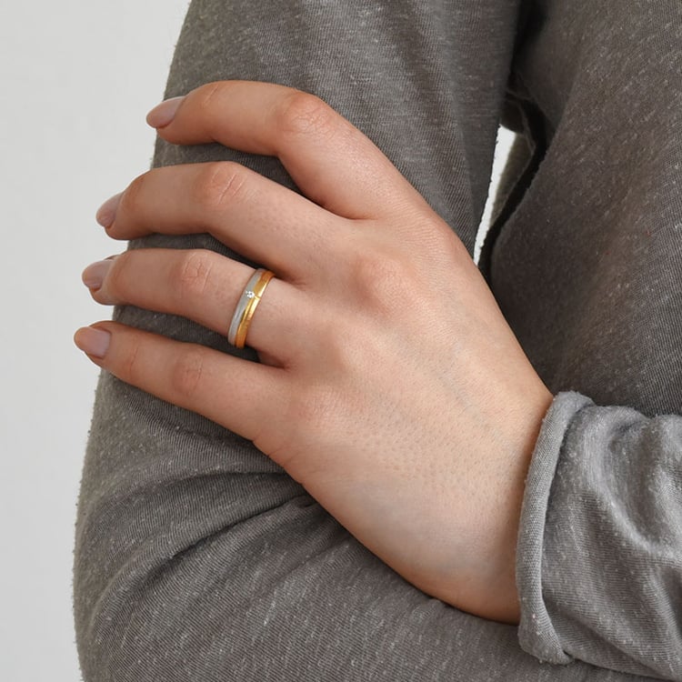 Pánský snubný prsteň 77291