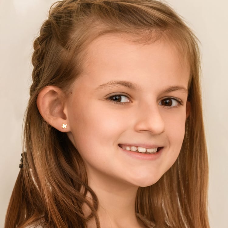 Skrutkovacie náušnice v tvare hviezdičiek Malý princ 164333