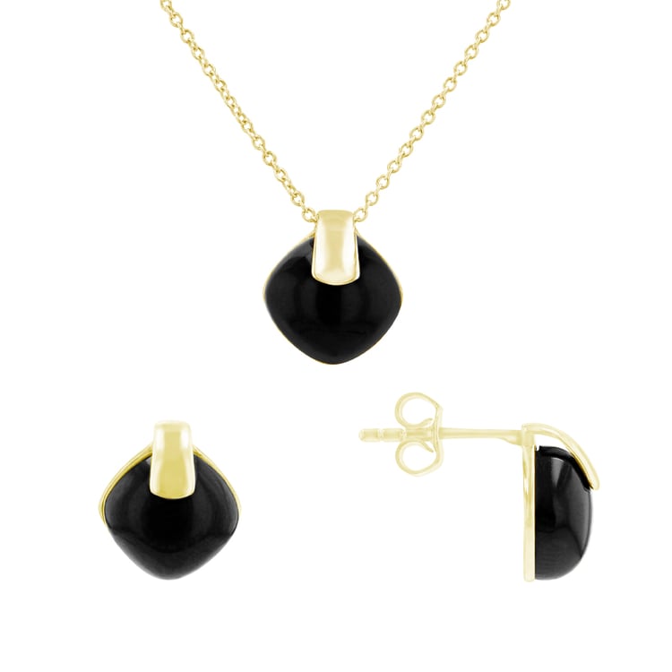Set šperkov s čiernymi onyxmi