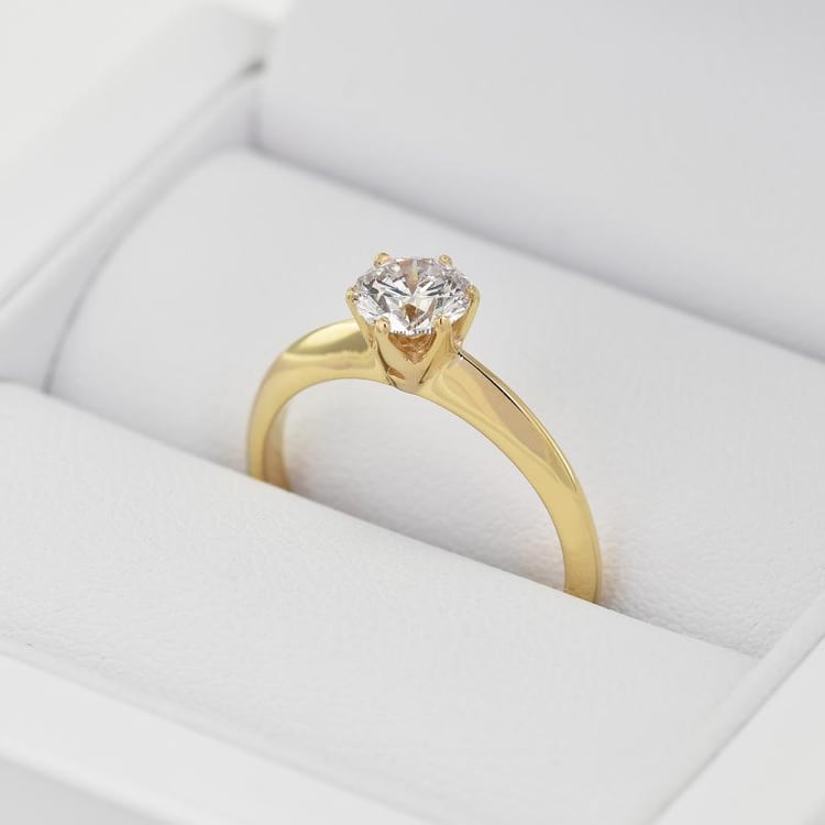 Zásnubný prsteň s moissanitom 21933