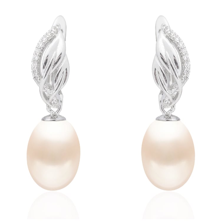 Náušnice s ružovými perlami