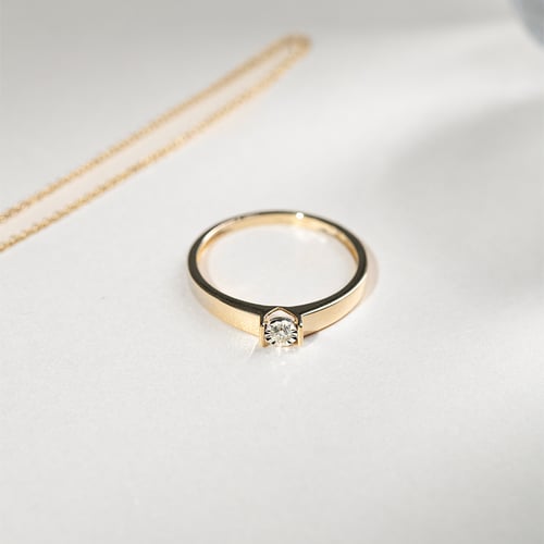 Elegantný zásnubný prsteň s lab-grown diamantom Sierra