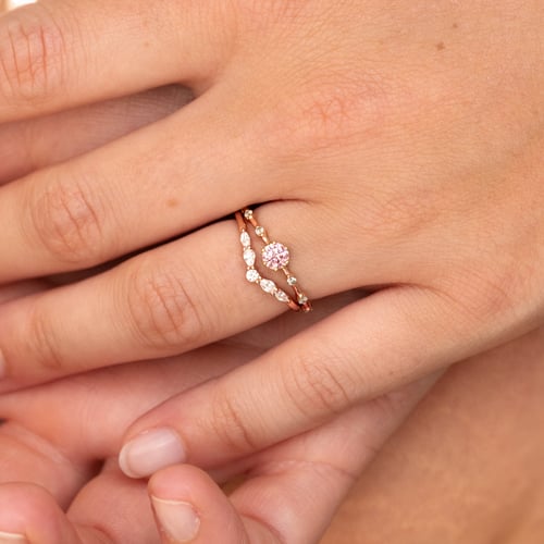 Vykrojený prsteň s round, pear a marquise lab-grown diamantmi Craig