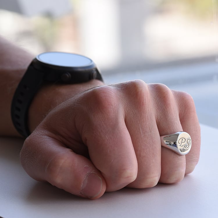 Zlatý pánsky prsteň s gravírom 63267