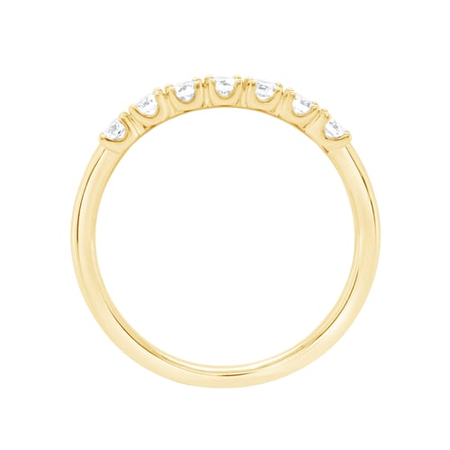 Zlatá romantická eternity obrúčka s lab-grown diamantmi Virve