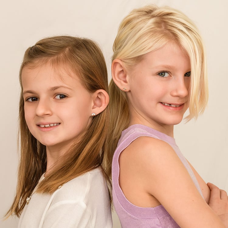 Zlaté detské náušnice v tvare dúhy Marigold 164370