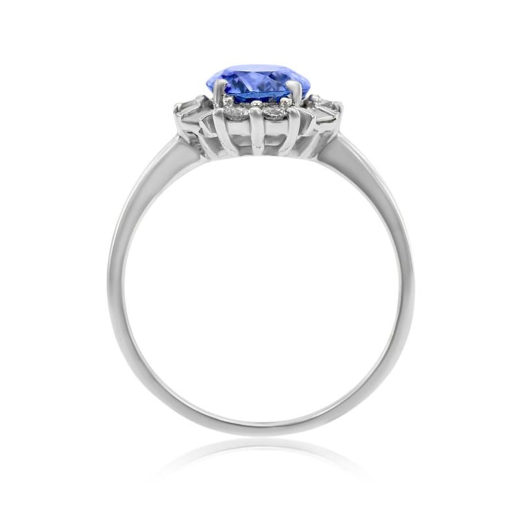 Diamantový prsteň s tanzanitom 3881